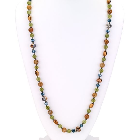 Earth-tones Beaded Necklace