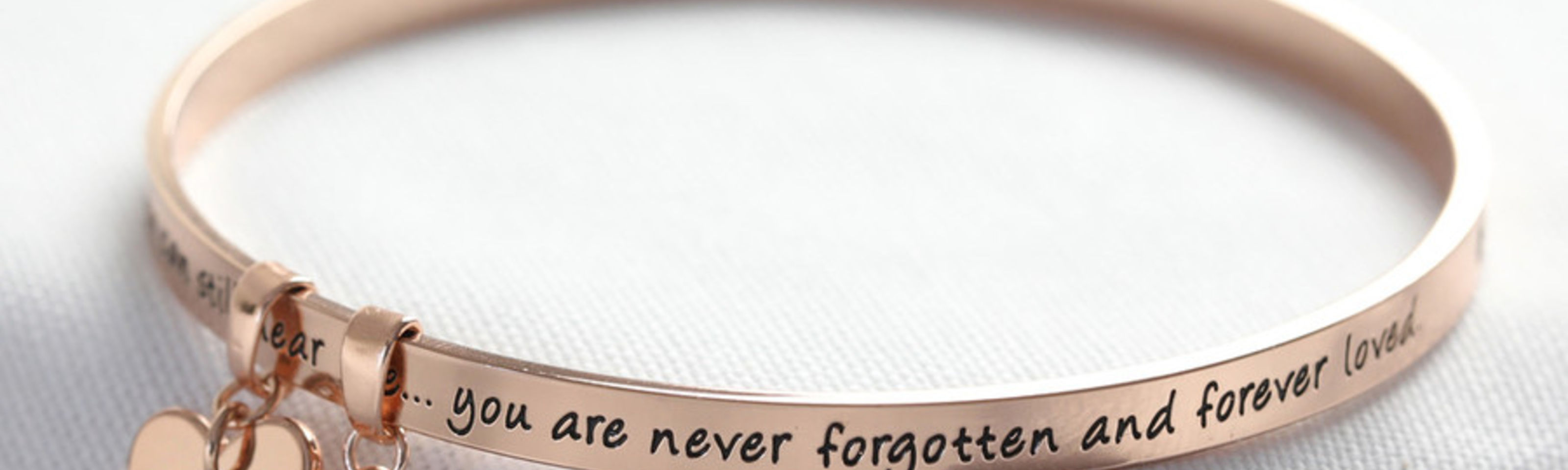 'Never Forgotten' Rose Gold Bangle