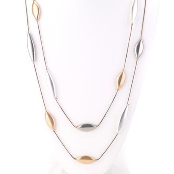 Sleek Oval Necklace
